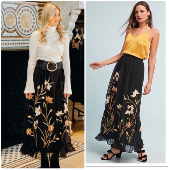 Anthropologie Dresses & Skirts - Flounced Tulle Skirt Anthropologie